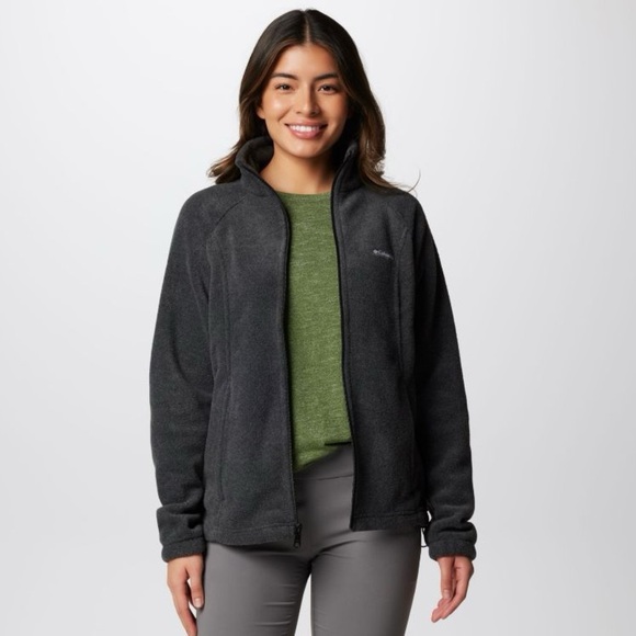 Columbia | Benton Springs Zip-Front Fleece Jacket in Charcoal Grey Size Large - Picture 3 of 6